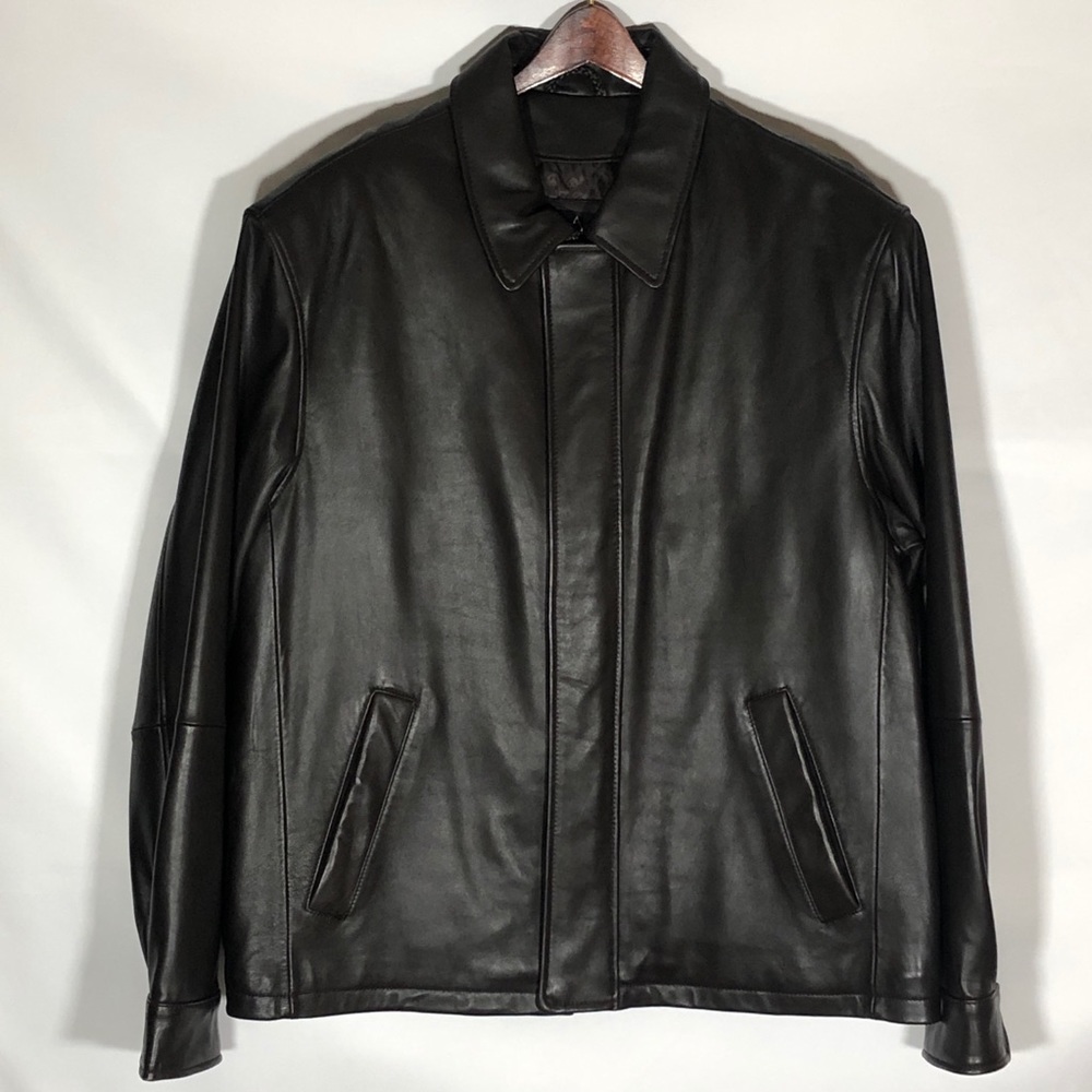 Jos A Bank Men’s Leather Jacket L EUC